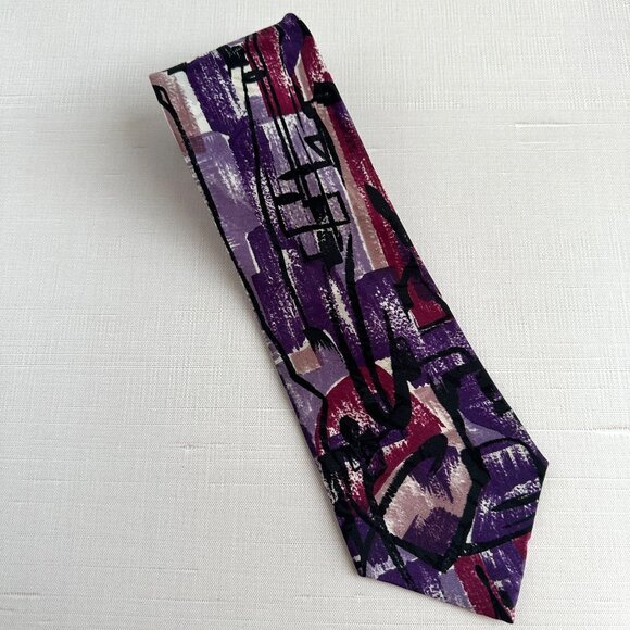Pierre Balmain Abstract Tie - Picture 1 of 8